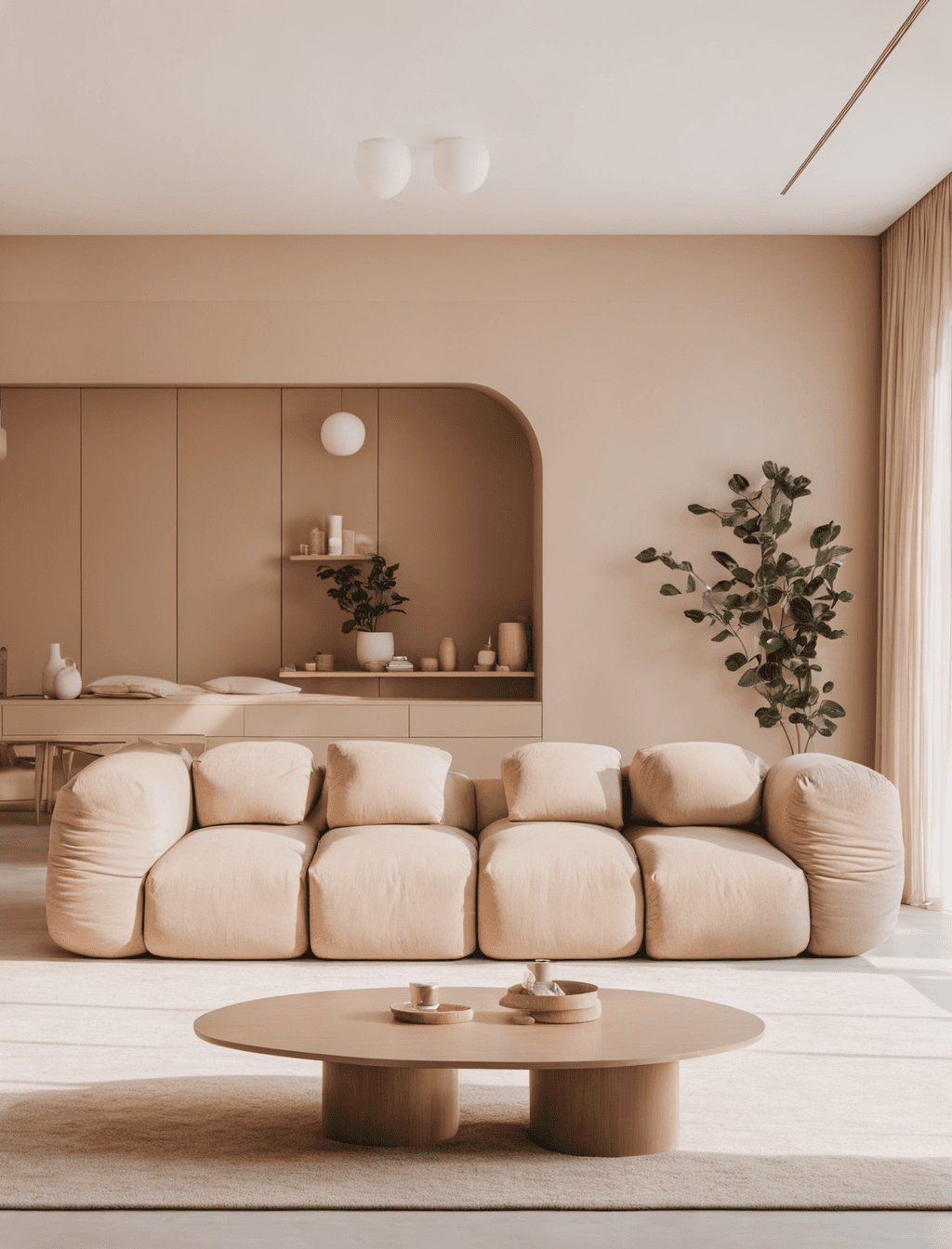 Photorealistic AI render of a living room